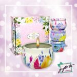 Double Stem White Orchids with Scented Candles Gift Set - Image 3