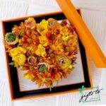 Orange Petals Flower Gift Box