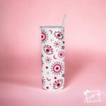 Pink Evil Eye 20oz tainless Steel Tumbler - Image 2