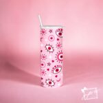 Pink Evil Eye 20oz tainless Steel Tumbler - Image 3
