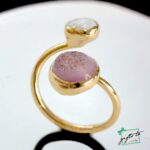 Adjustable Ring with Precious Stones - Image 2