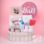 Welcome Baby Girl Gift Basket