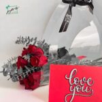 LOVE YOU Deluxe Roses Gift Bag - Image 2
