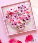 Pink Petals Flower Gift Box
