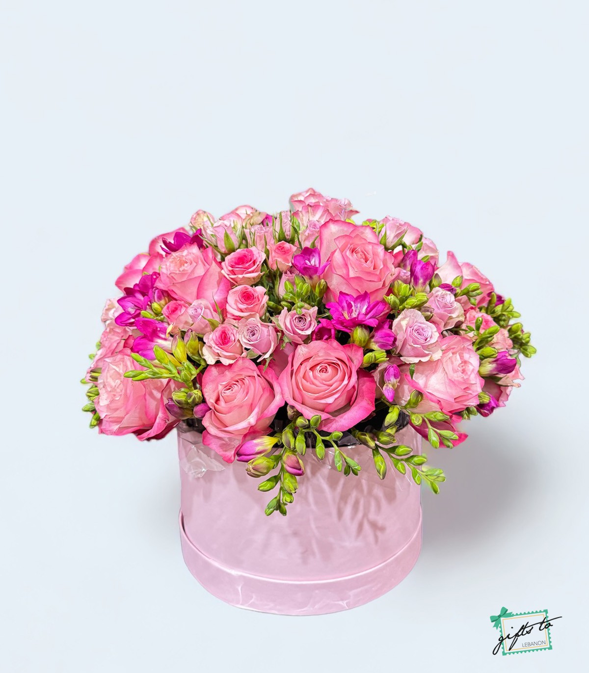 8887.jpg Royal Pink Garden Bouquet - Image 1