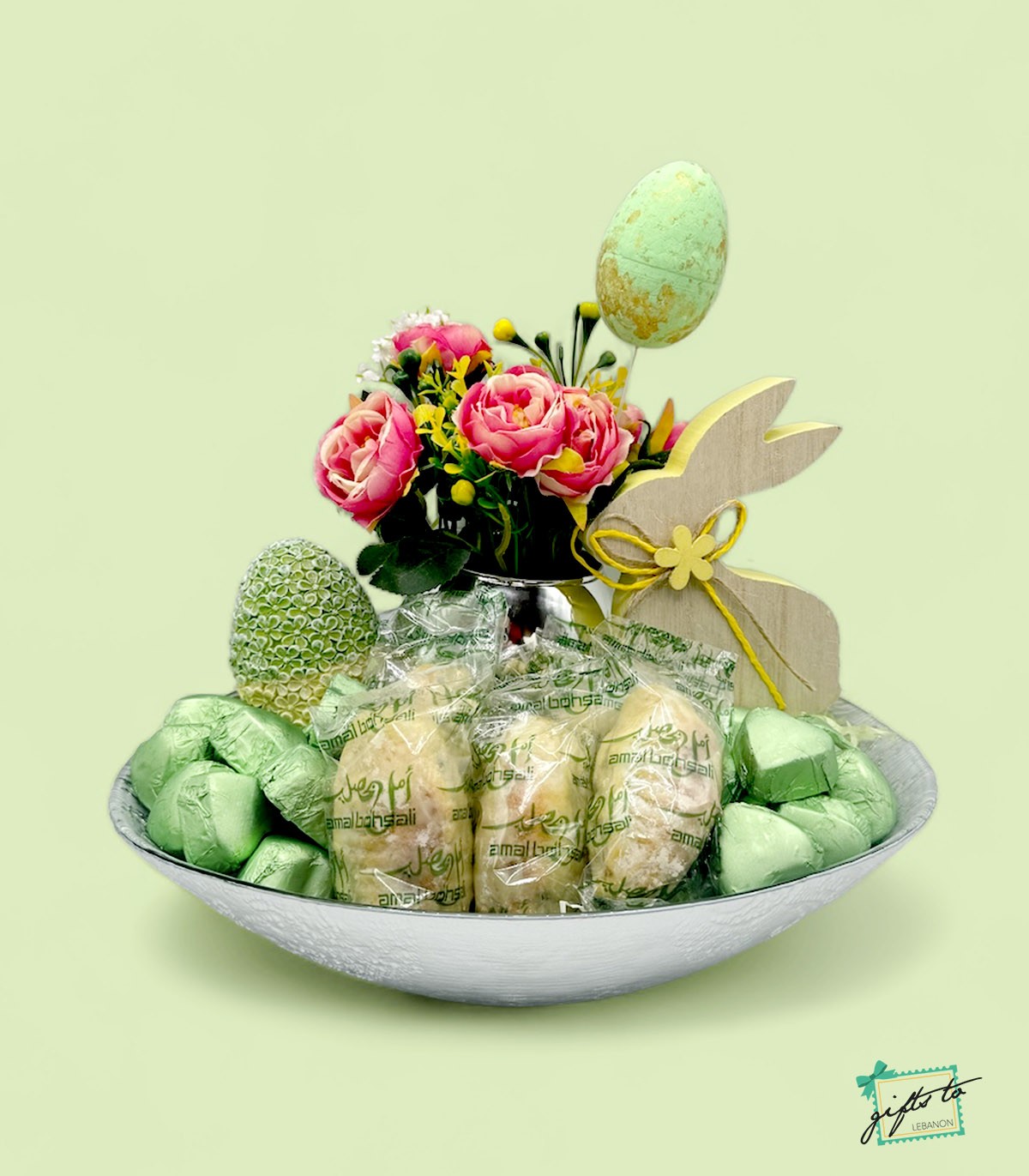 8899.jpg Easter Maamoul Assortment & Pistachio Chocolate Tray - Image 1