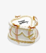 Vintage Heart Buttercream Cake