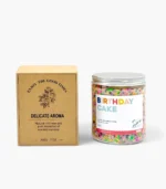 Birthday Cake Sprinkles Soy Wax Candle Jar - Image 2