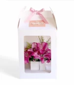 Elegant Lily Bouquet in a Luxury Window Box