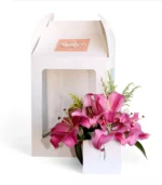 Elegant Lily Bouquet in a Luxury Window Box - Image 2