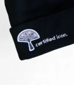 Certified Icon Black Patch + Embroidered Beanie - Image 2