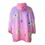 Unisex Enchnated Eyes Oversized Wearable Blanket Hoodie - Image 2