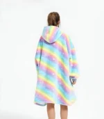 Unisex Rainbow Dreams Oversized Wearable Blanket Hoodie - Image 2