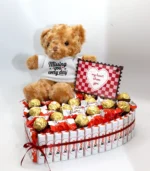 Missing You Every Day Kinder and Ferrero Chocolate Heart - Image 2