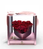 All My Love in Roses & Chocolate Acrylic Flower Box - Image 2