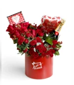 Black Ruby & Roses Luxury Valentine Arrangement - Image 2