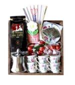Mom’s Lebanese Coffee & Floral Cups Gift Tray