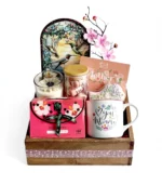 Hummingbird Wall Décor, Tea & Chocolates Gift Crate