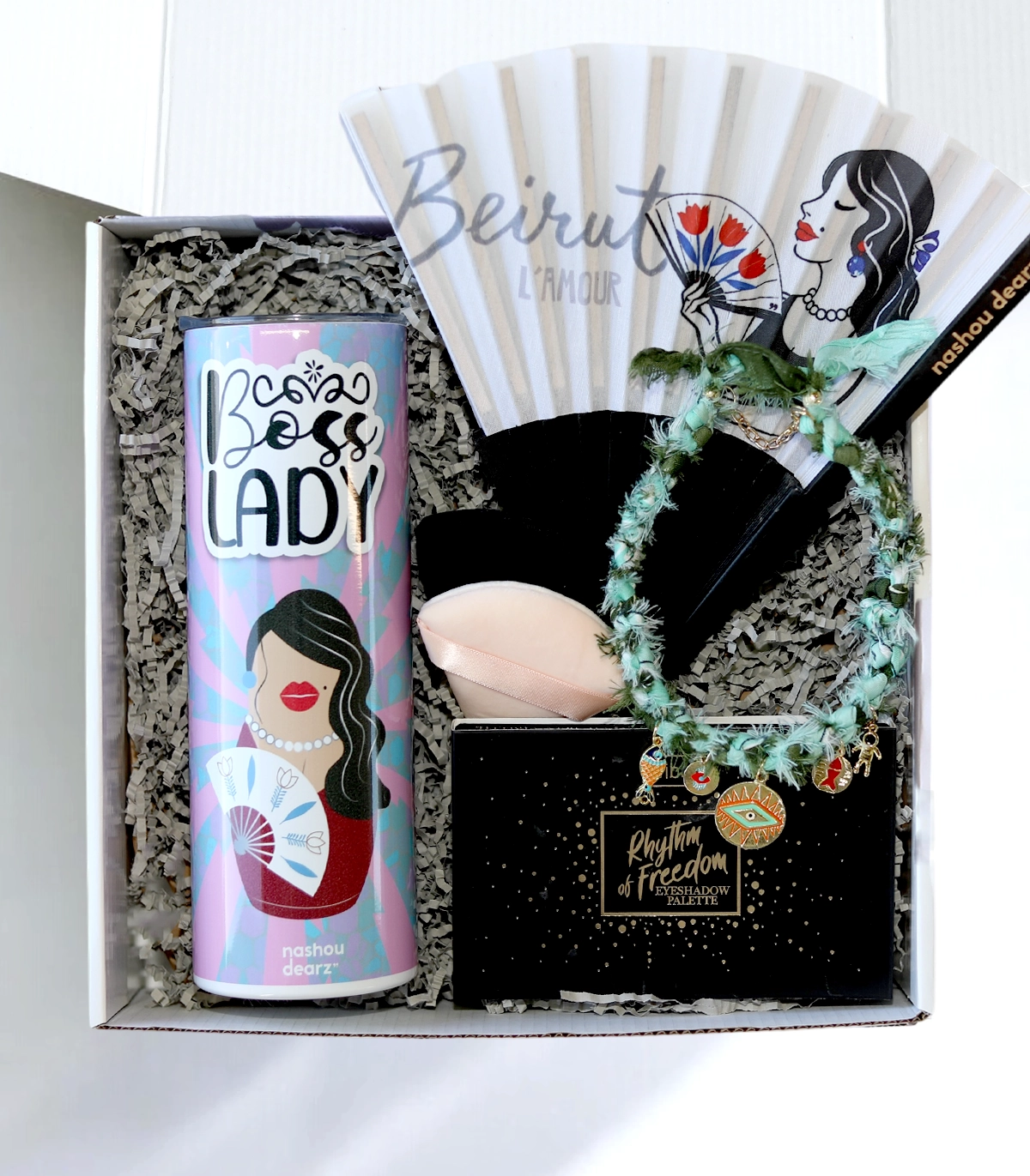 Wibo Beirut Fan Gift Box with Charm Wibo Palette Beirut L’Amour Beauty Gift Box - Image 1