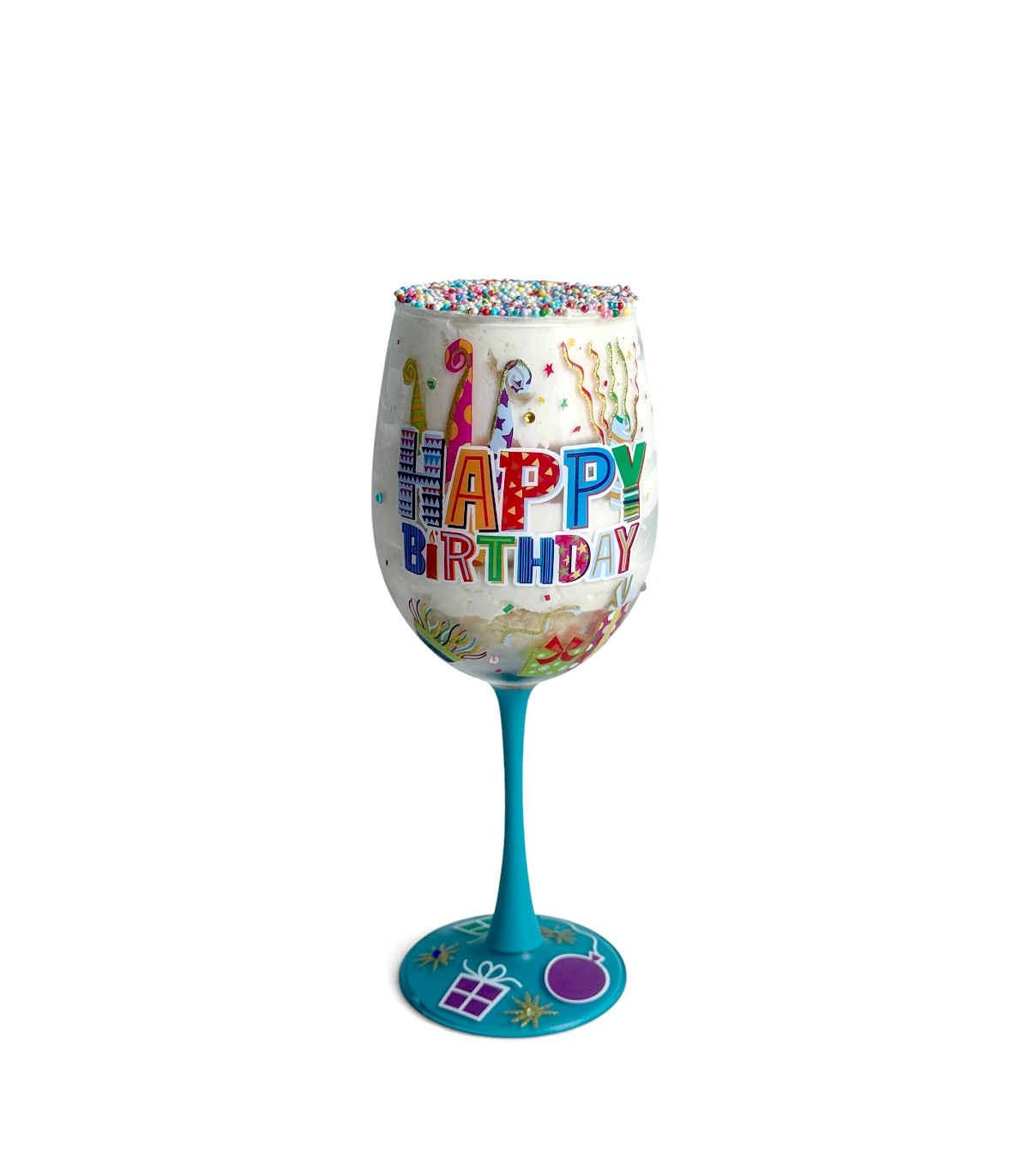 Birthday Cake Wine Glass Birthday Cake In A Glass - Image 1