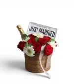 Just Married Flowers & Bottega Celebration Basket
