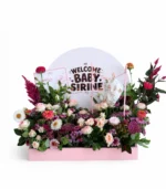 Personalized Newborn Flower Box for Baby Boy/Girl