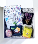 Notebook Journal & Heart Charm Gift Set